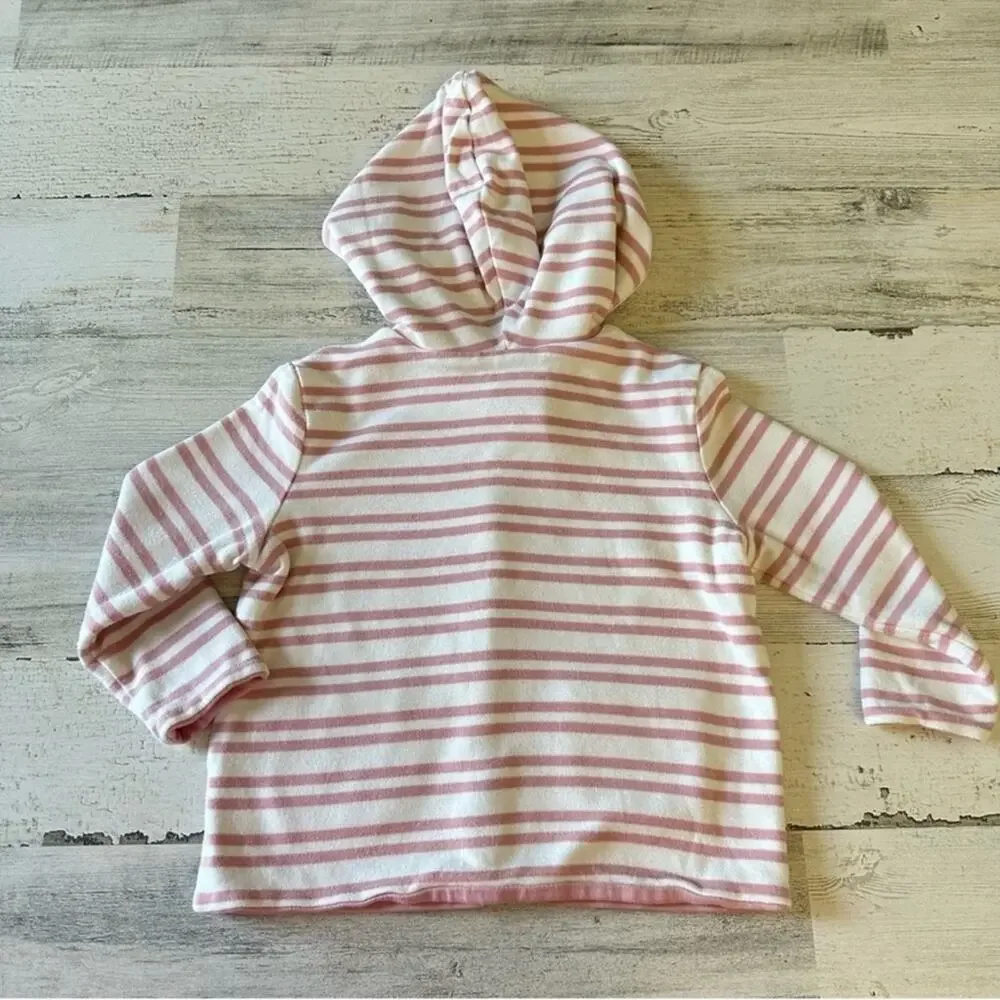 Ralph Lauren Baby Girl 24M‎ Reversible Cotton Snap Closure Hooded Jacket Pink